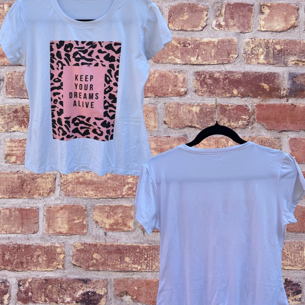 A set two casual animal print blouses
